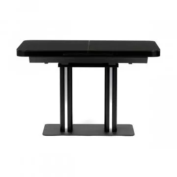 Jídelní stůl rozkládací 120-160x80 cm, mdf, černá, HT-D1926 BK