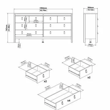 Komoda Real 663 bl