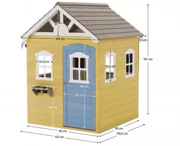 Zahradn domeek Nesko Bl/ed/lut/modr