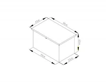 MAX A lon box 295 l - tmav ed