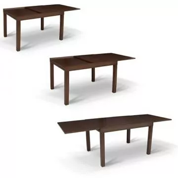 Jdeln stl, rozkldac, wenge, 120-240x90 cm, FARO