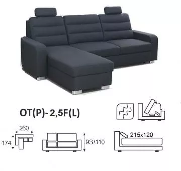 Sedac souprava Borneo OT-2,5F