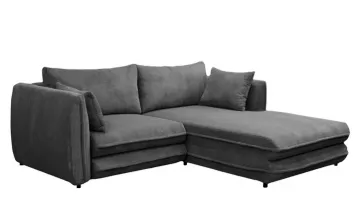 Rohová sedací souprava BUSTER ROH, šedá, pravé provedení