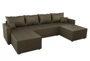 Rohová sedací souprava DUAN U, hnìdá