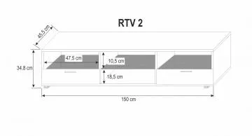 TV stolek RTV 2 